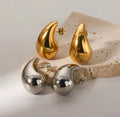 Chunky Teardrop Hoops