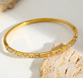 Mixed Crystal Bangle