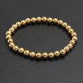 Gold beaded bracelet set