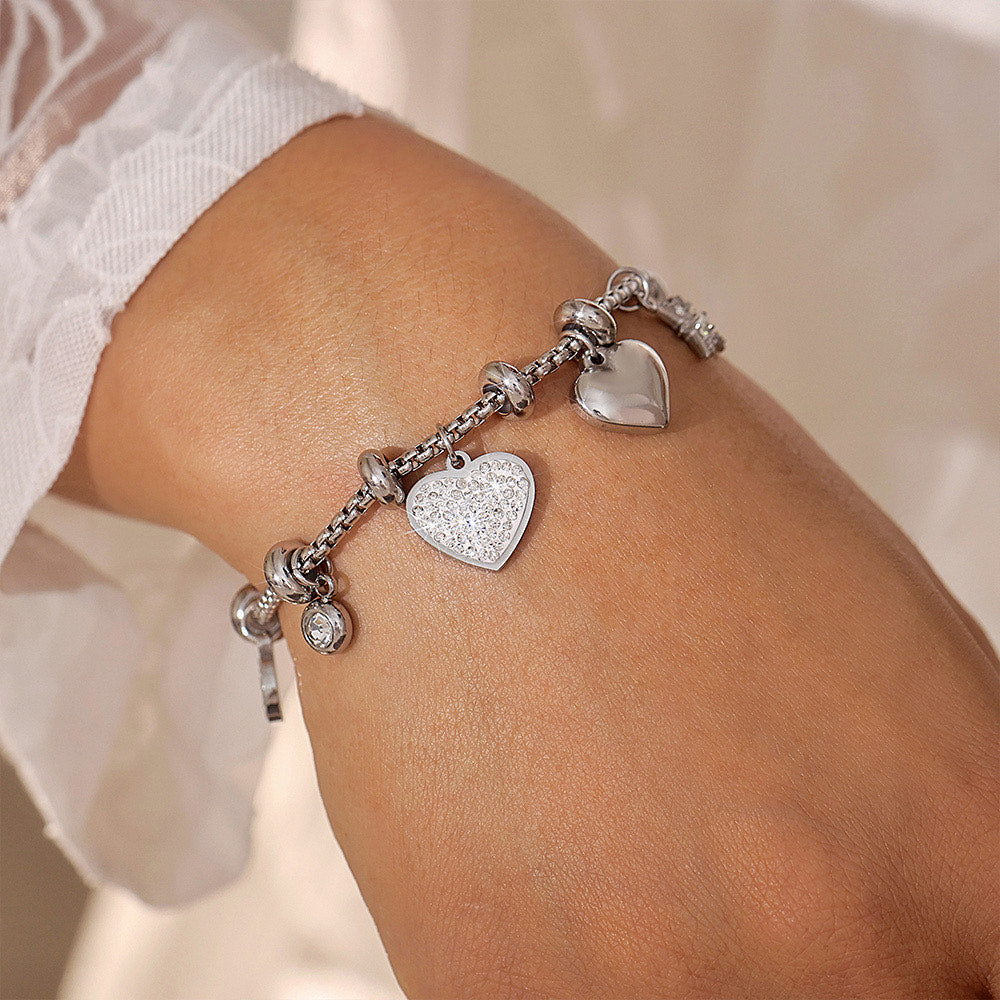 Crystal Heart Bracelet